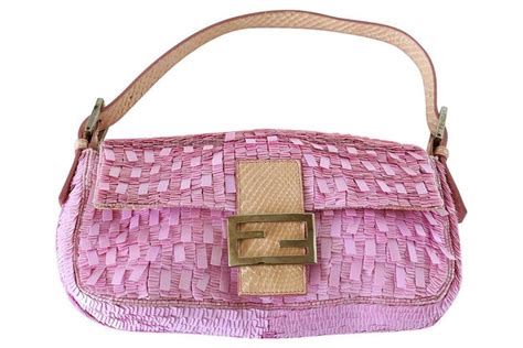 fendi baguette bag vintage pink